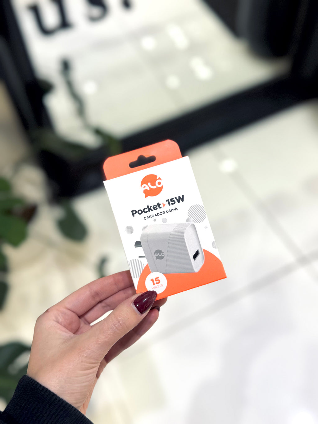 Cargador ALO pocket 15W USB A blanco