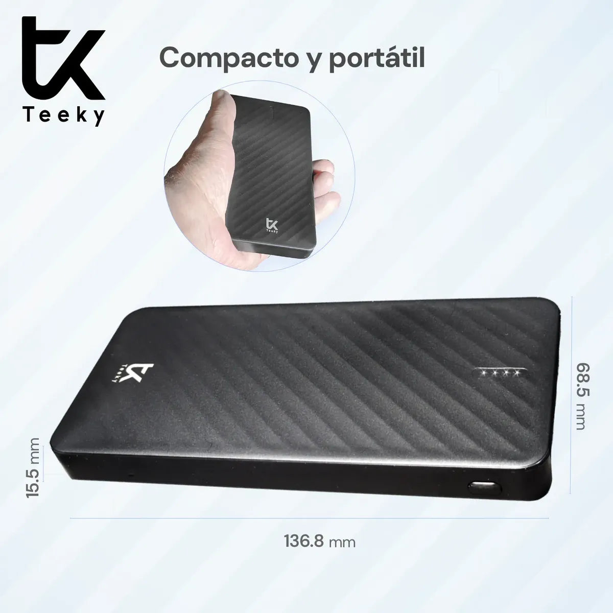Powerbank TEEKY 20W 10000MAH