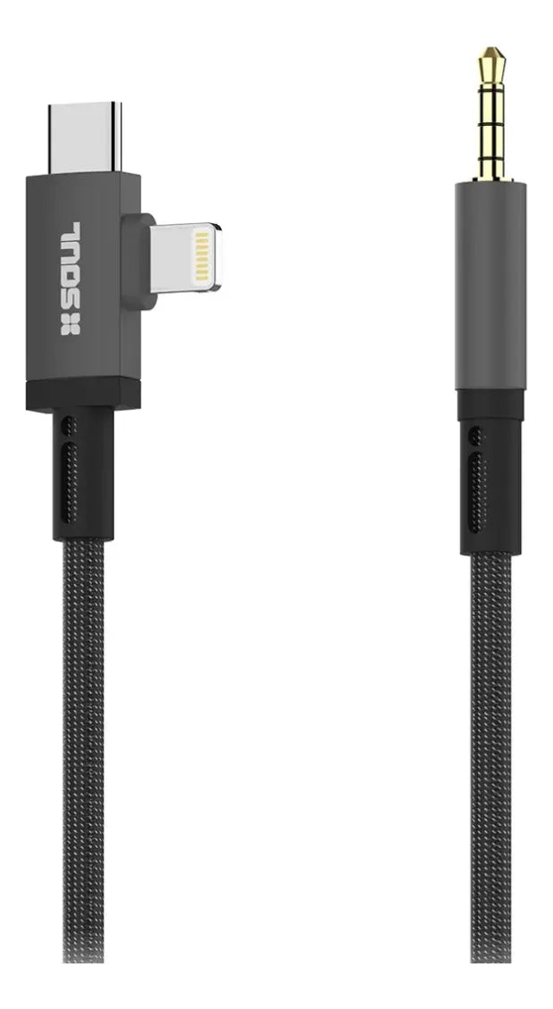 Adaptador SOUL USB-C / Lightning a Jack 3.5