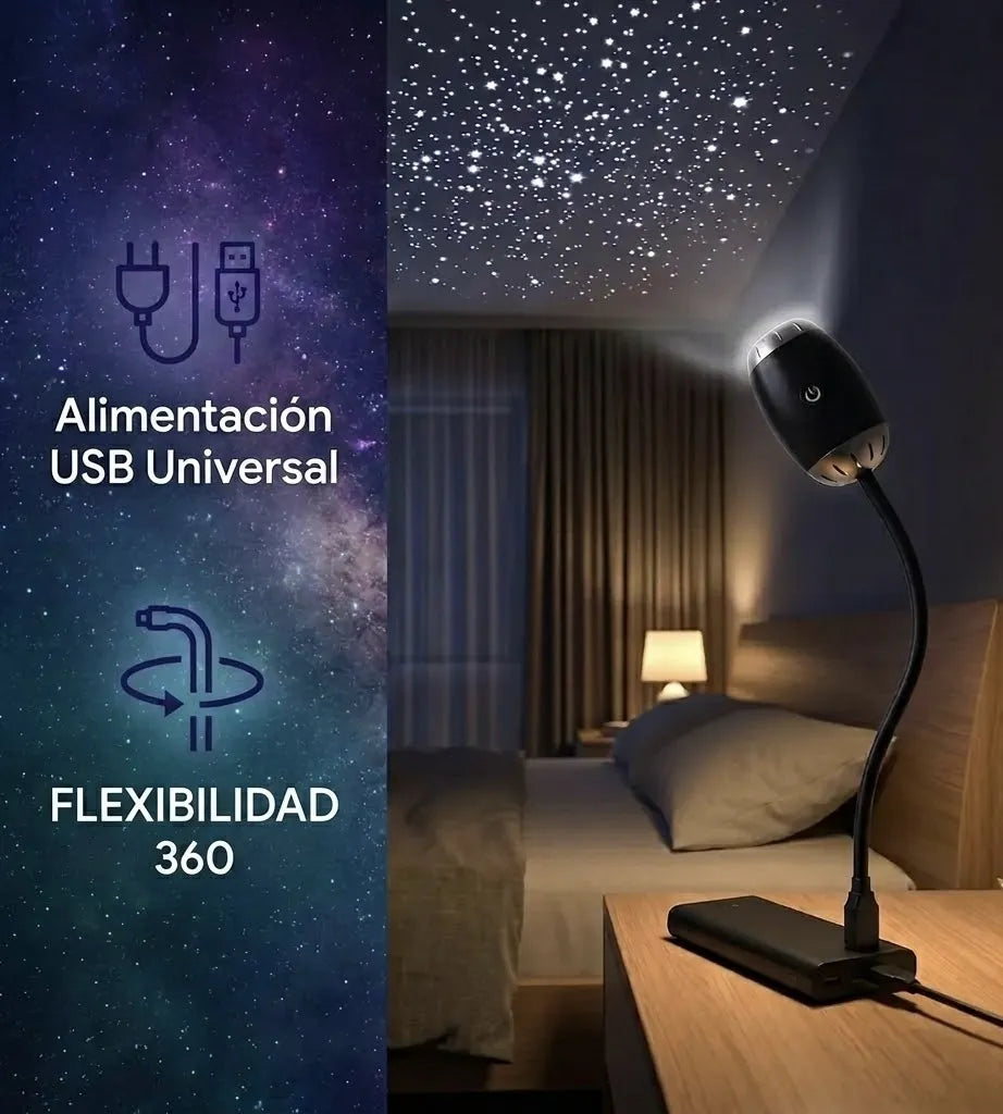 Mini proyector de galaxia USB