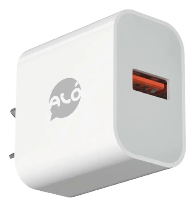 Cargador ALO POWER 18W blanco con cable tipo C