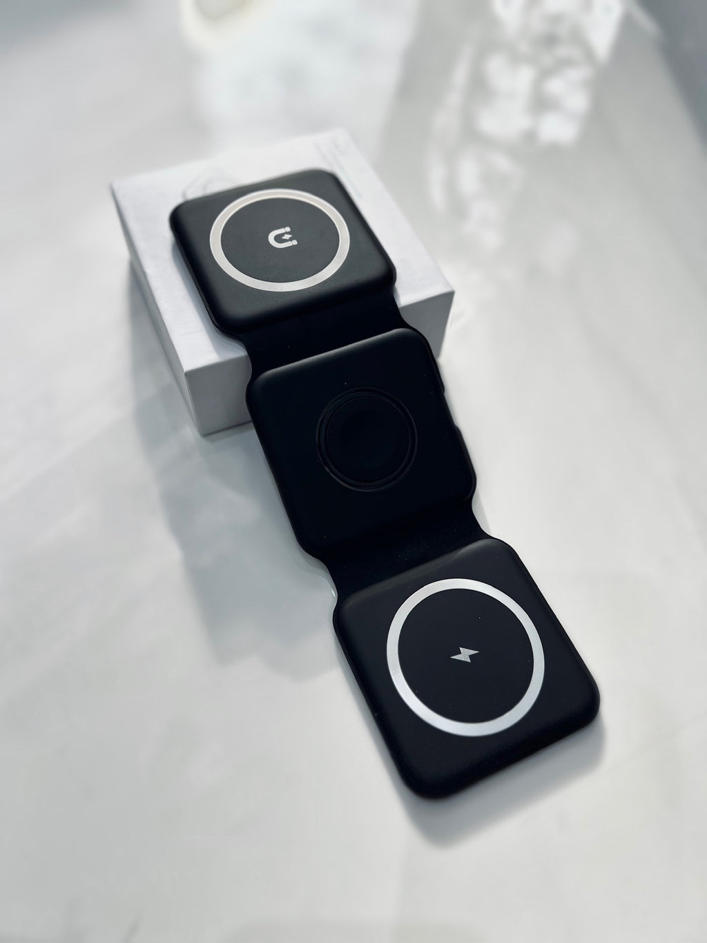 CARGADOR WIRELESS CHARGER INALAMBRICO 3 EN 1 MAGNETIC