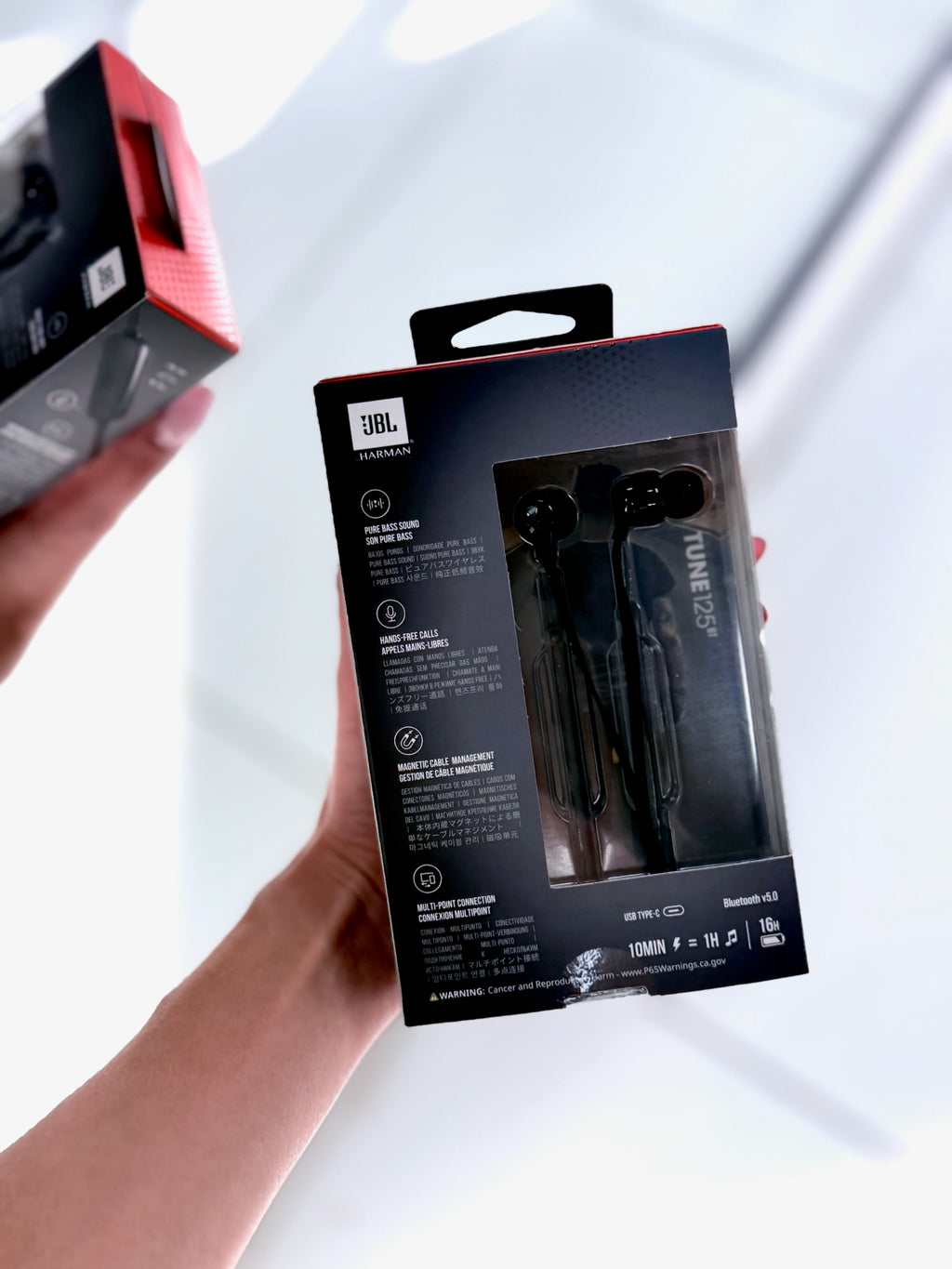 AURICULARES JBL TUNE T125BT IN EAR NEGRO