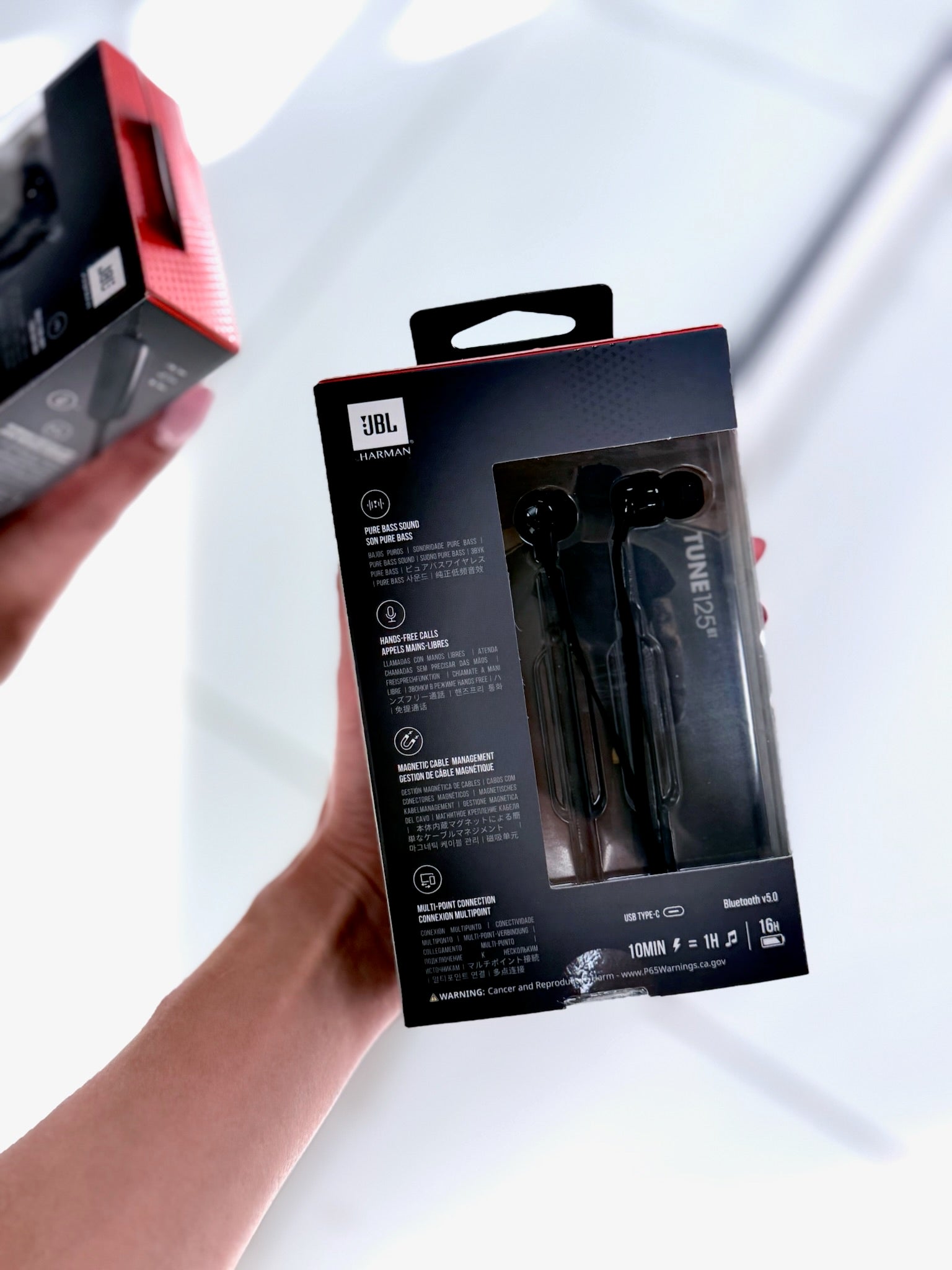 AURICULARES JBL TUNE T125BT IN EAR NEGRO