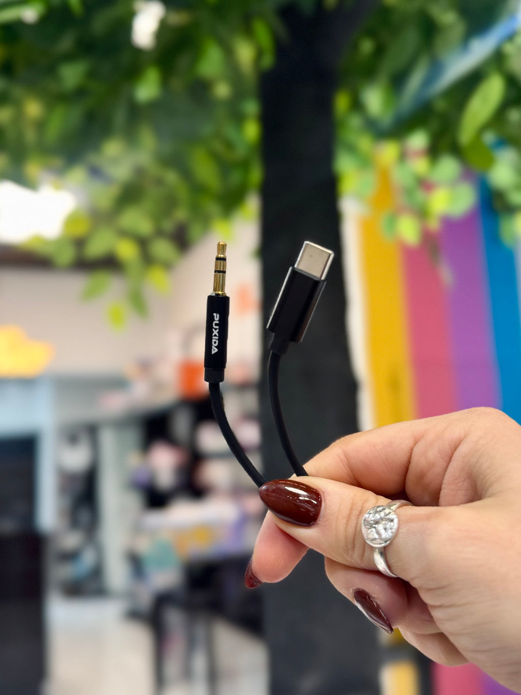 Cable auxiliar PUXIDA E-102 USB-C a Jack 3.5