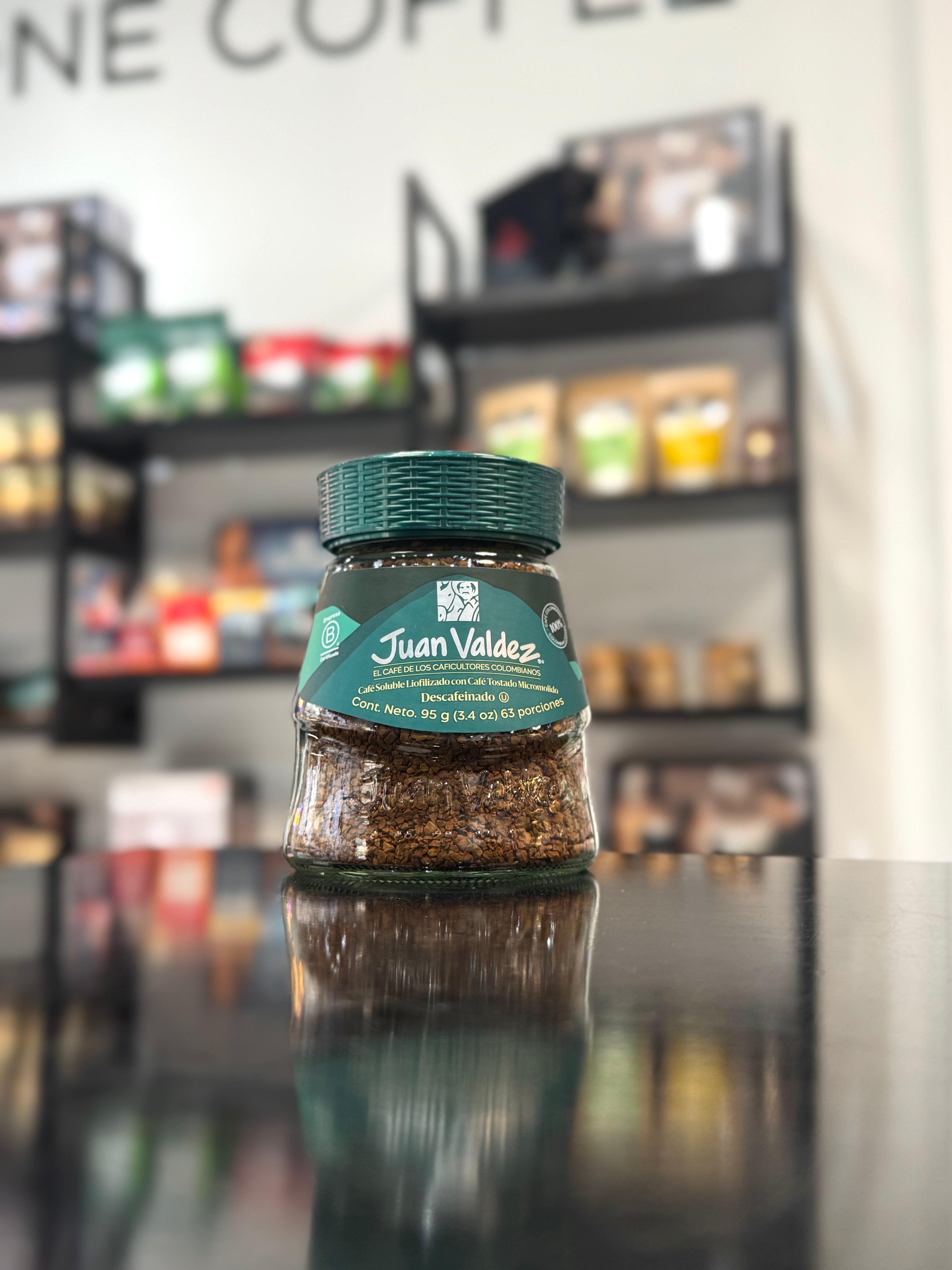 CAFÉ LIOFILIZADO DESCAFEINADO 95GR JUAN VALDEZ