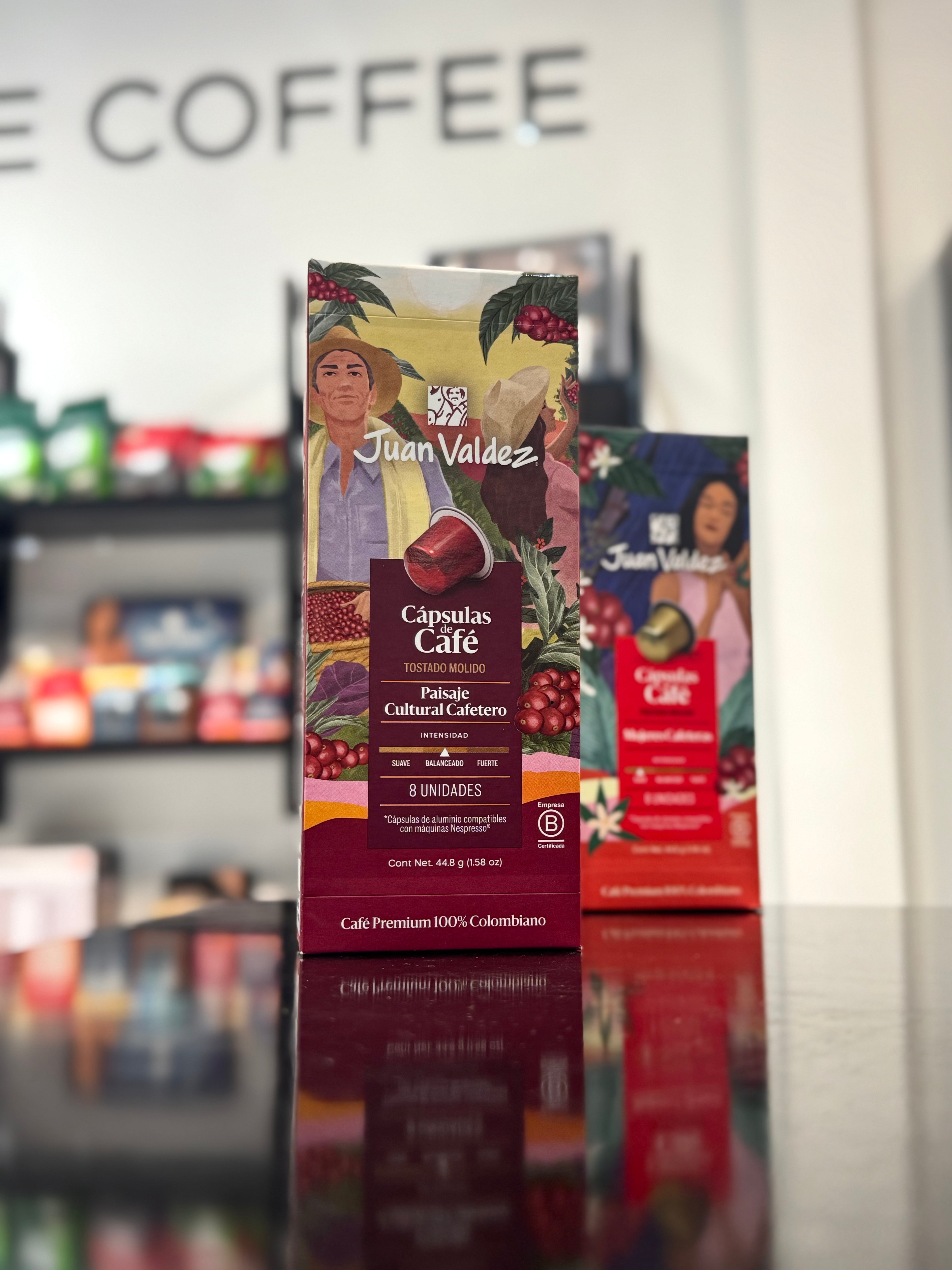CAPSULAS PAISAJE CULTURAL CAFETERO JUAN VALDEZ X8
