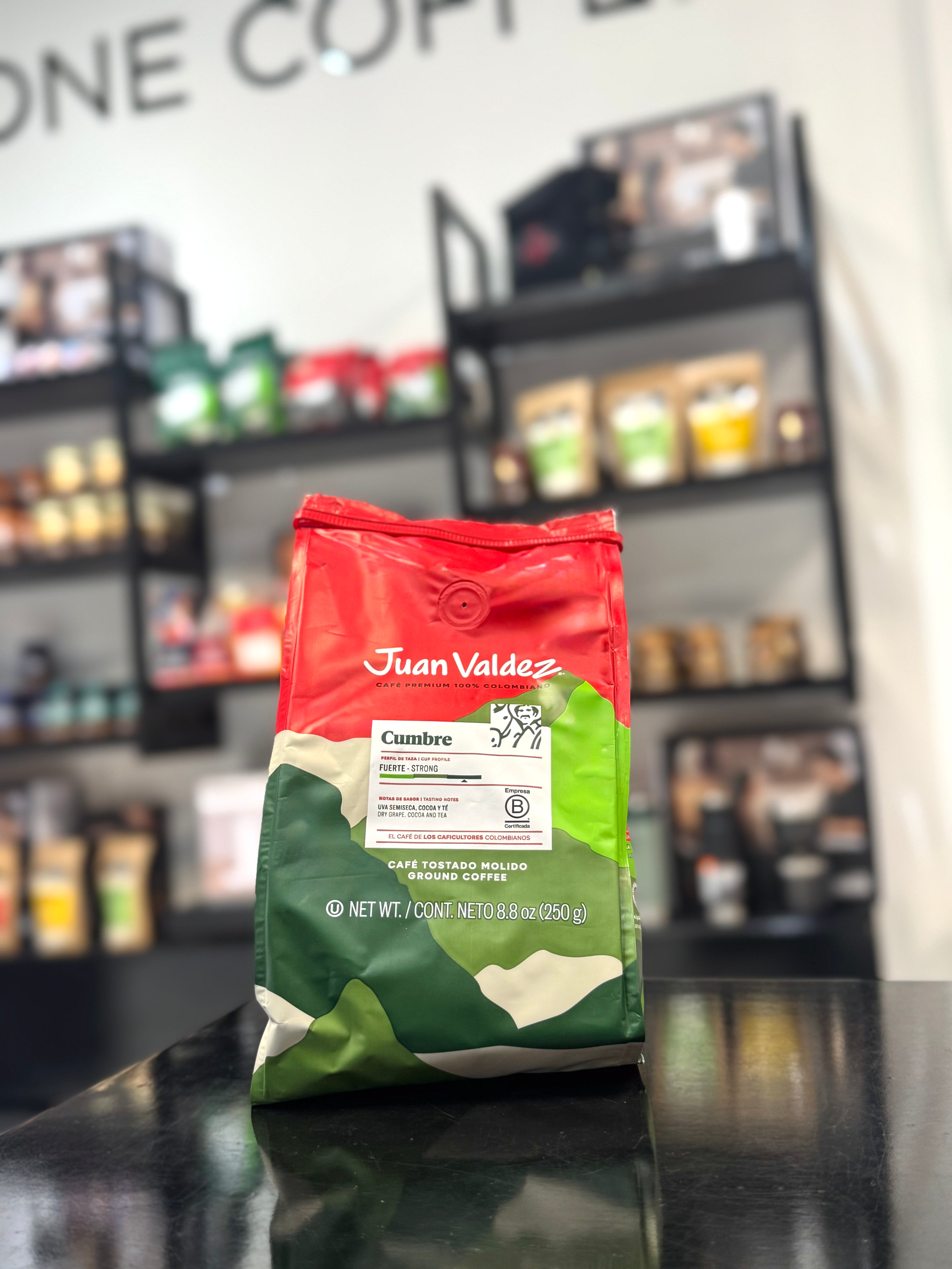 CAFÉ CUMBRE MOLIDO 250GR JUAN VÁLDEZ
