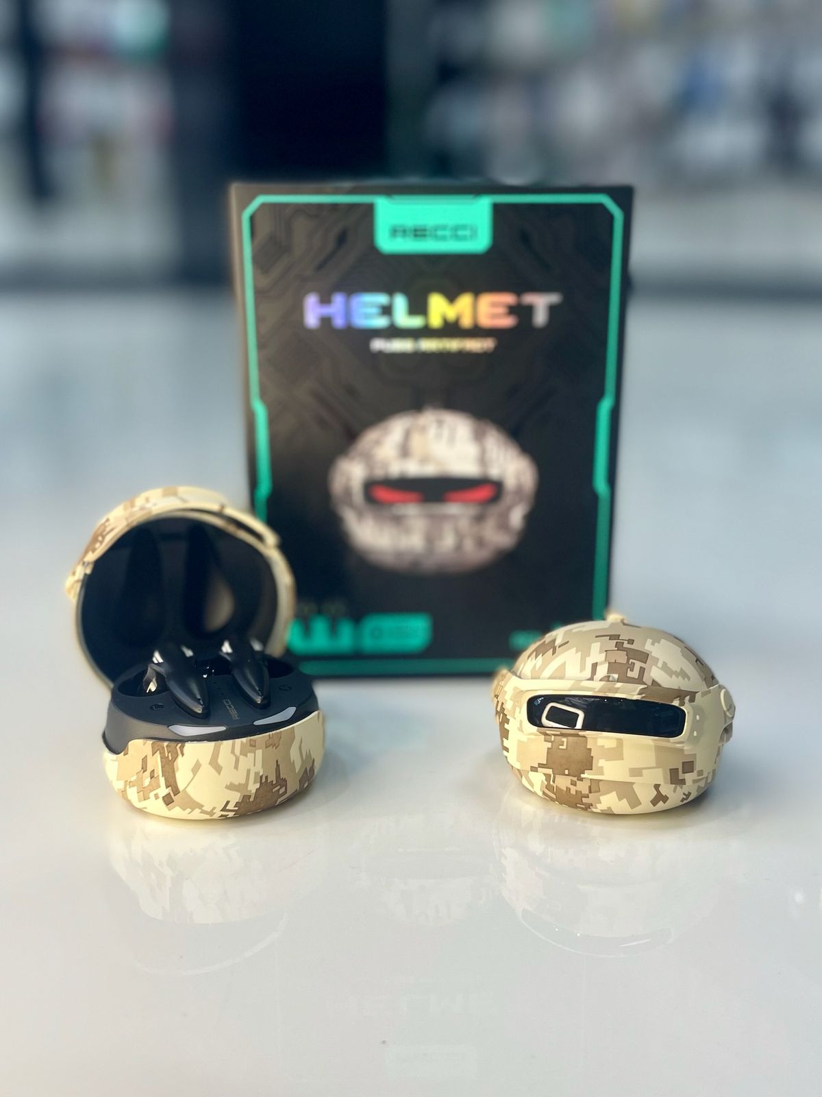 AURICULARES GAMER INALAMBRICOS RECCI HELMET REP-W48