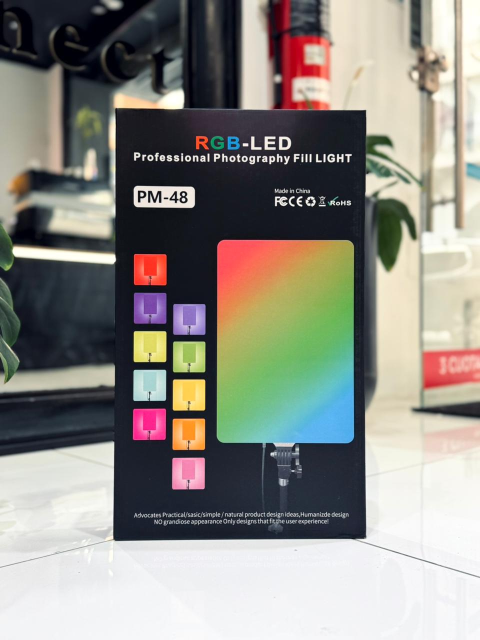 PANEL RGB LED PROFESIONAL PM-48 (INCLUYE TRIPODE DE 2MTS)