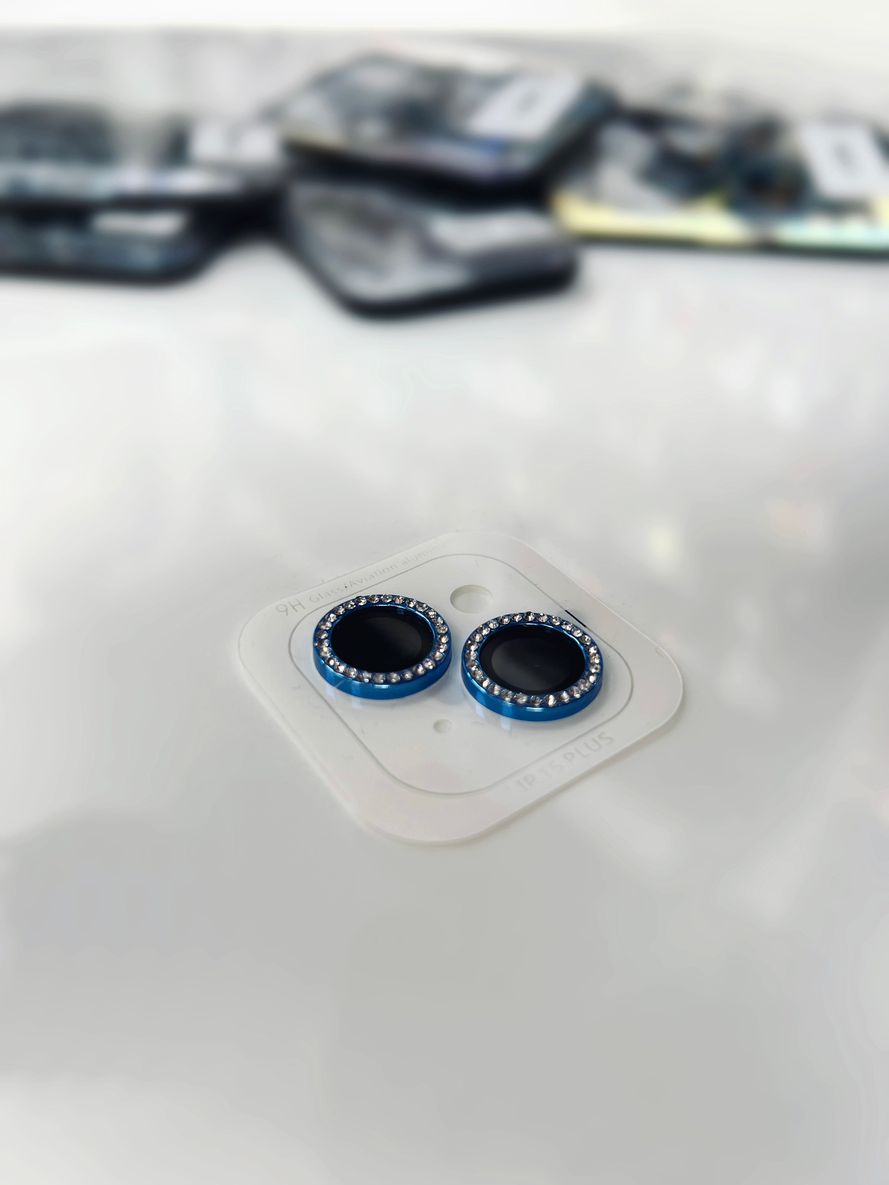 PROTECTOR LENTE DE CAMARA INDIVIDUAL PARA IPHONE CON BRILLO