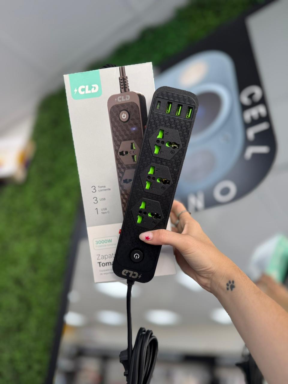 ZAPATILLA TOMA CORRIENTE 2M USB+C CLD