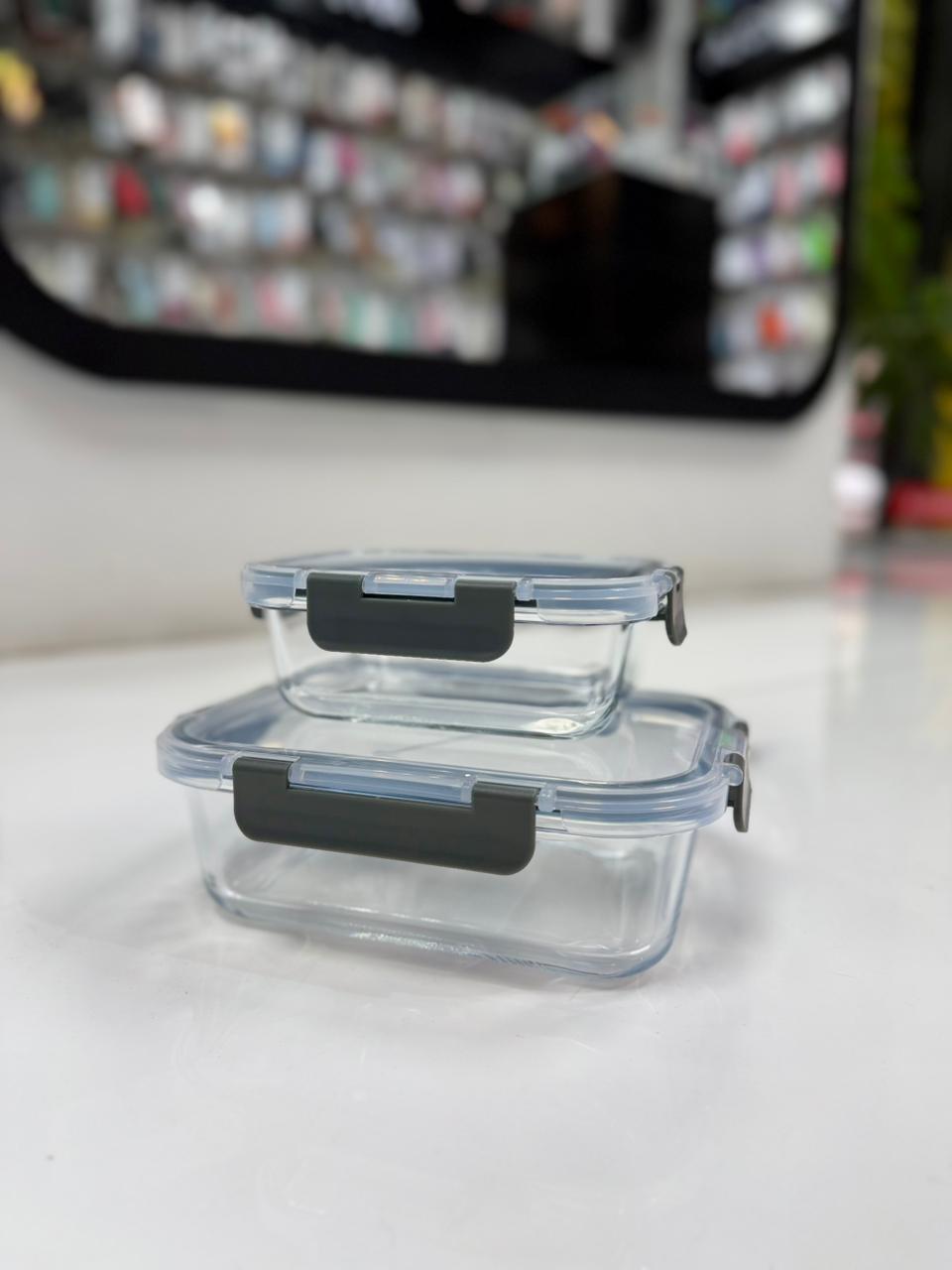 KIT X2 TUPPERS DE VIDRIO