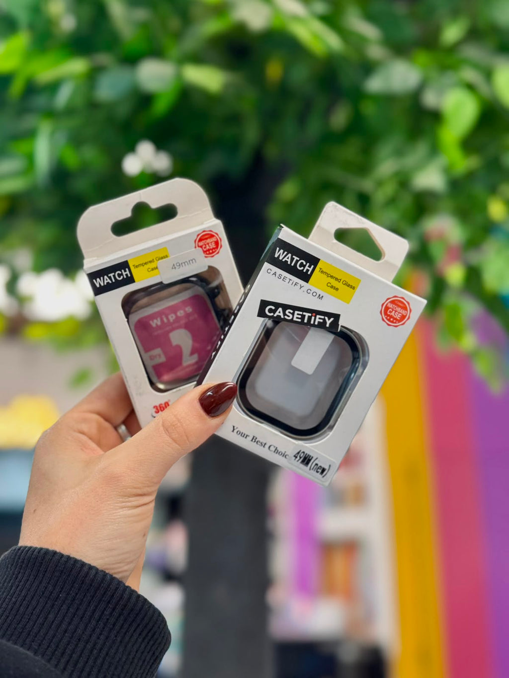 Funda Protectora con Vidrio Templado para Apple Watch 49mm - Antigolpe Transparente