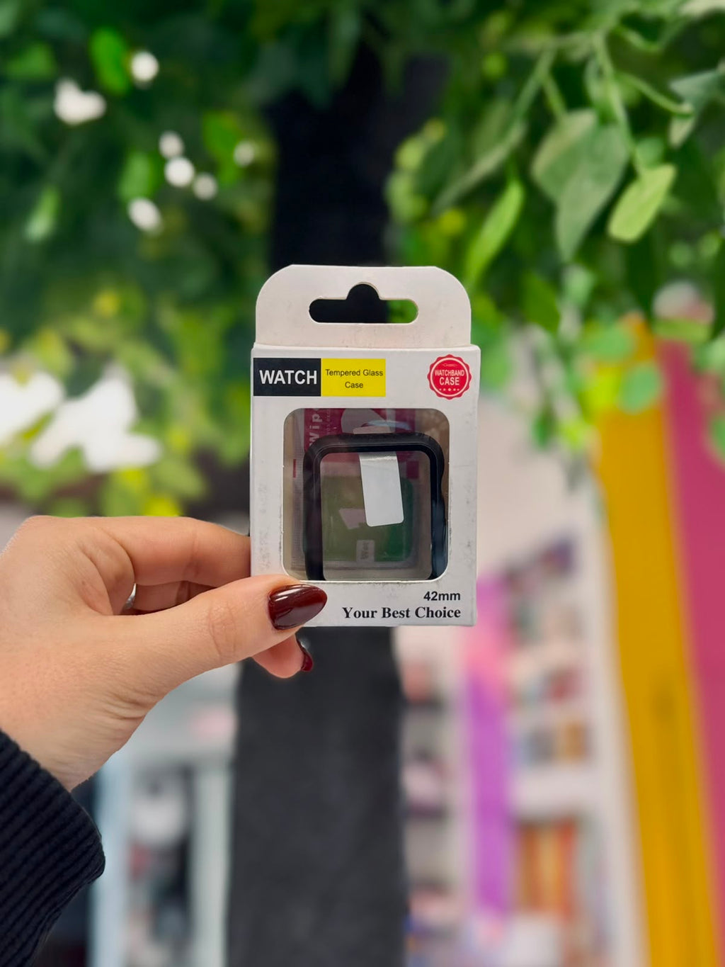 Funda Protectora con Vidrio Templado para Apple Watch 42mm - Antigolpe Transparente