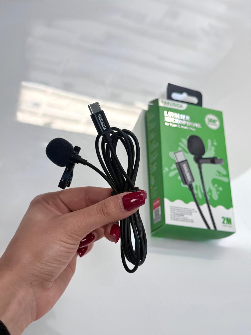 Micrófono Kakusiga con Cable USB-C