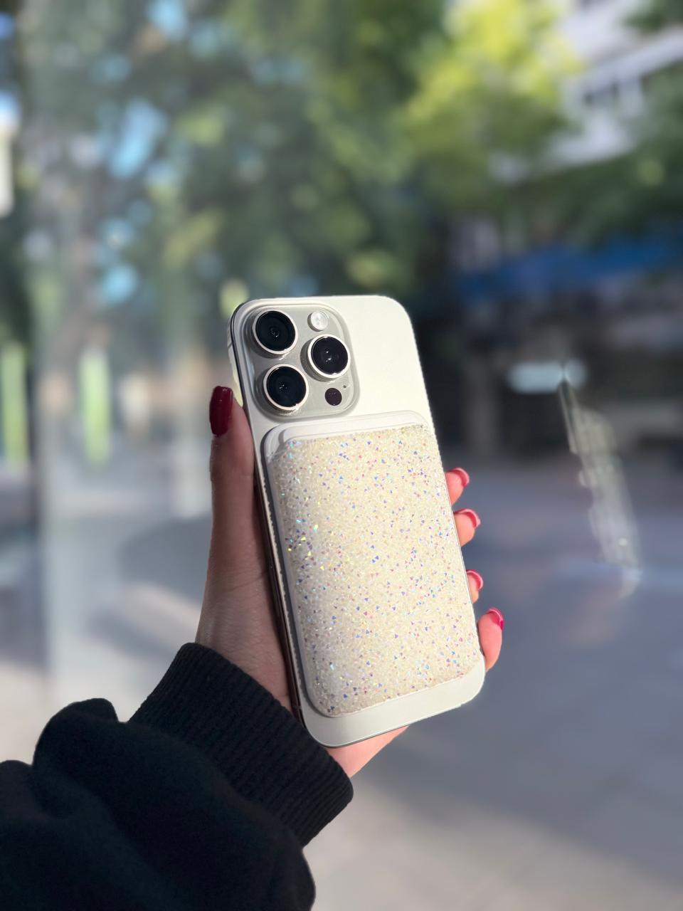 Tarjetero Wallet con Glitter