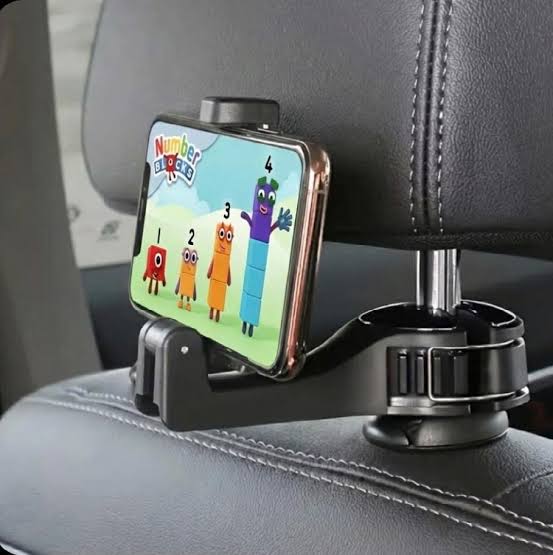 Soporte 2 en 1 para Celular y Apoyacabeza | Multiuso para Auto, Cama y Escritorio