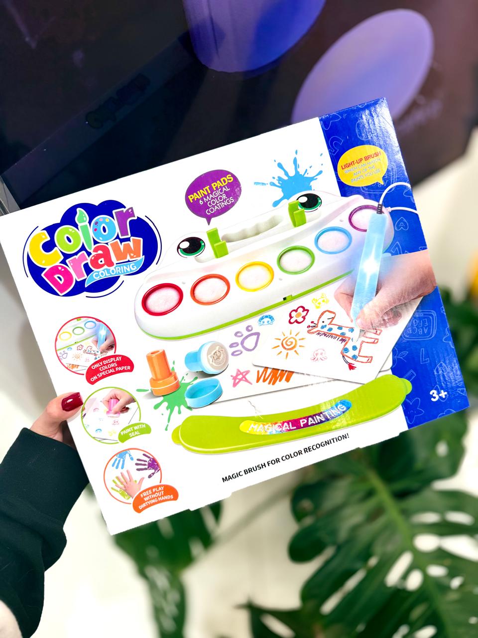 KIT DE PINTURA MAGICA CON LUCES COLOR DRAW