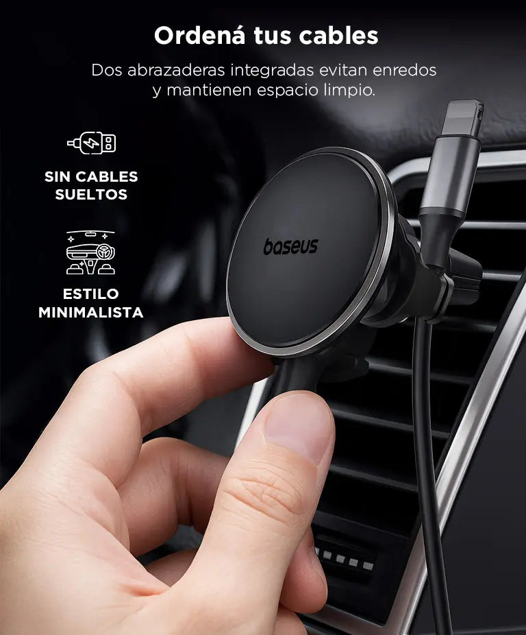 Soporte Magnético para Auto Baseus – Rotación 360°