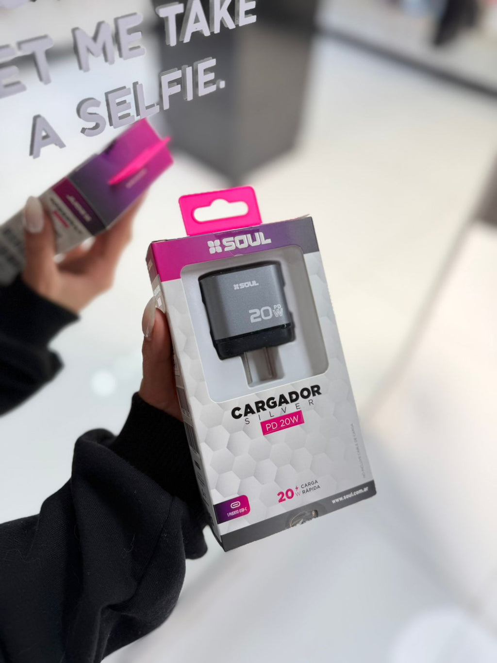 Cargador Soul PD20 USB-C | 20W Carga Rápida | Sin Cable