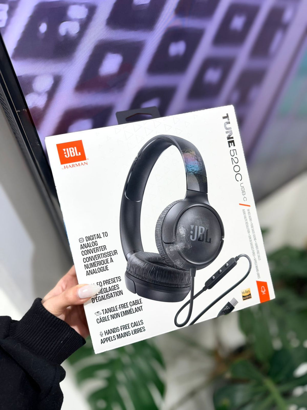 AURICULARES JBL TUNE 520 TIPOC NEGRO