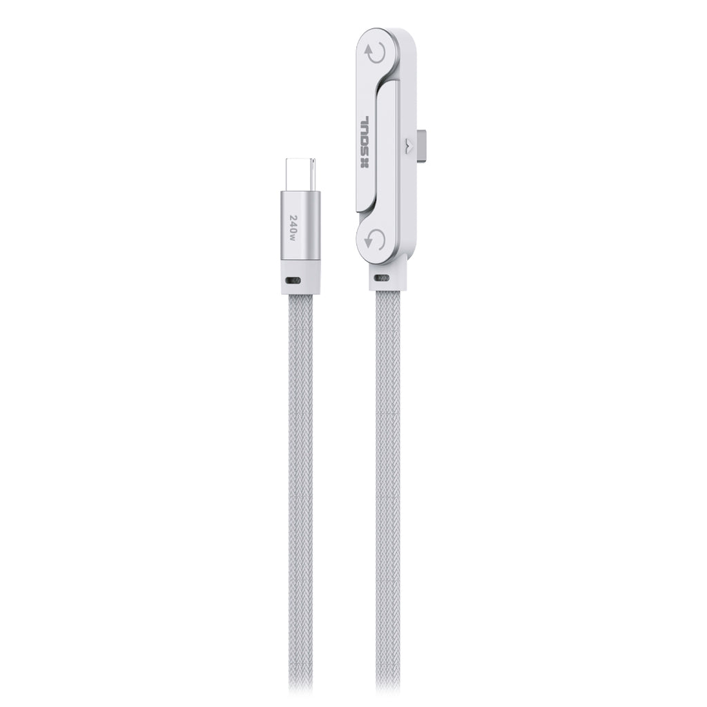 Cable Soul USB-C 240W con Soporte - Carga Rápida
