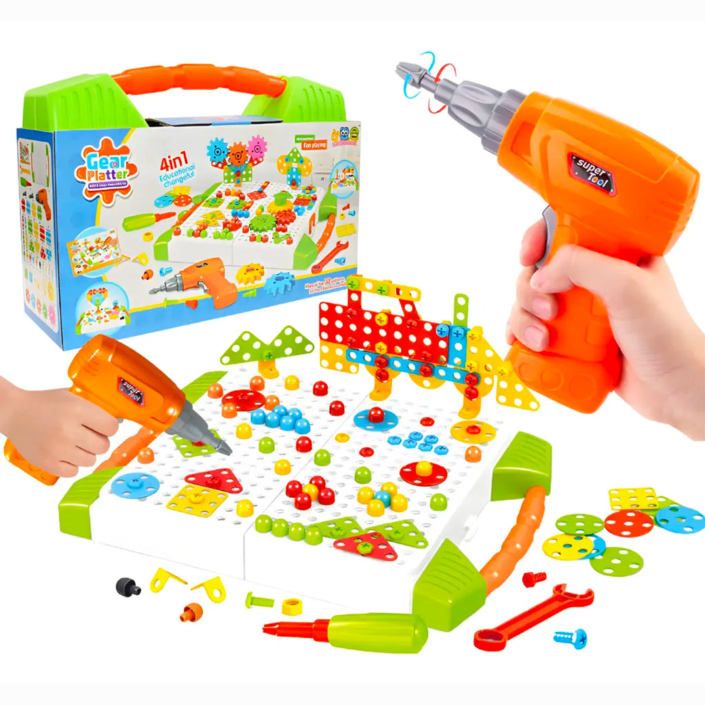 CAJA HERRAMIENTA PLASTICA (JUEGUETE) 181 PIEZAS