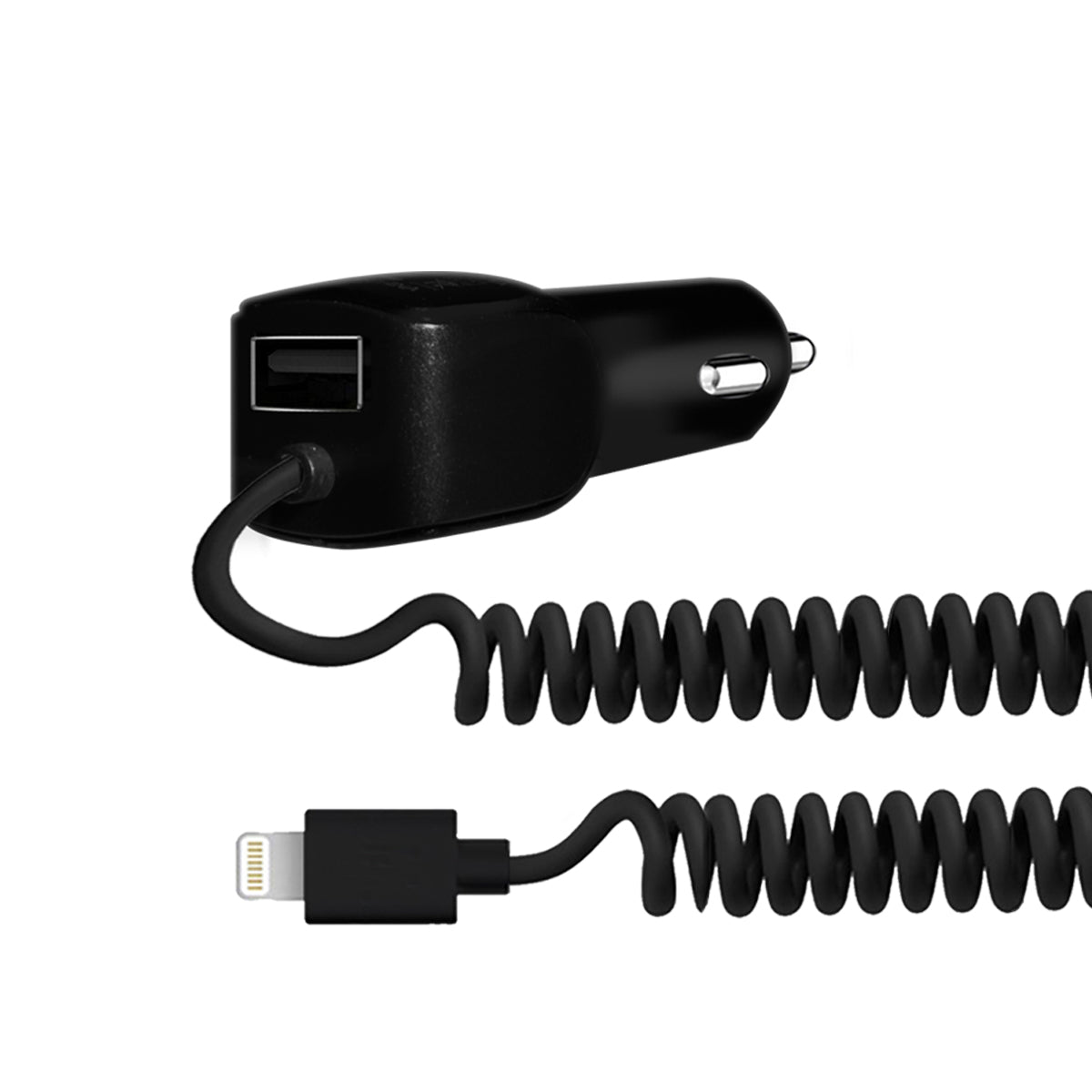 Cargador para Auto Soul Dual con Cable Lightning — Carga Rápida