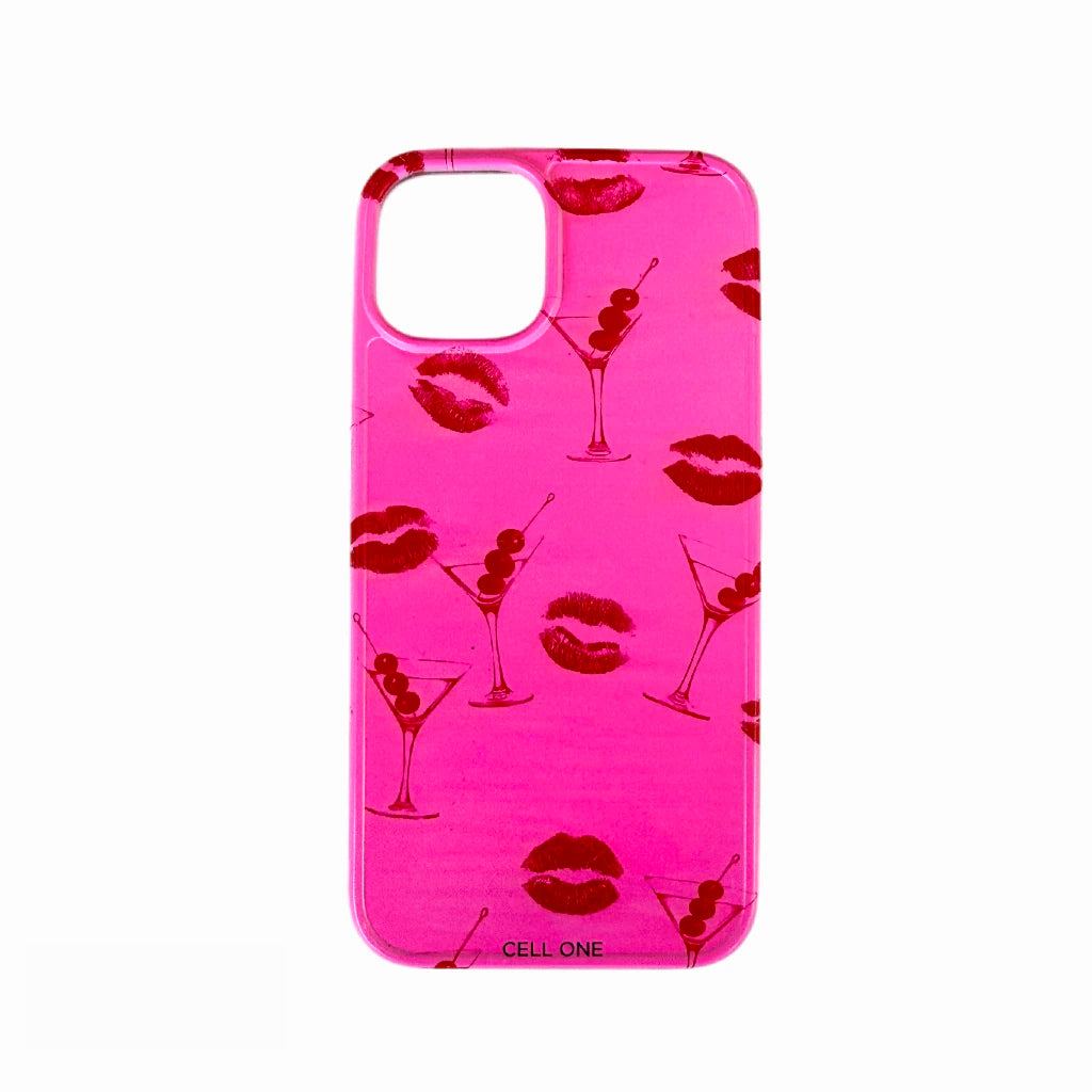 FUNDA PERSONALIZADA CELL ONE COCTAIL PINK IPHONE