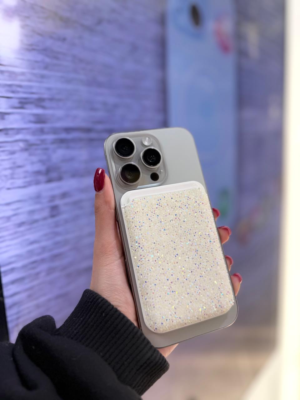 Tarjetero Wallet con Glitter