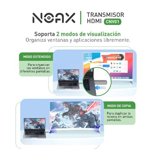 Conversor transmisor HDMI NOAX CNV01