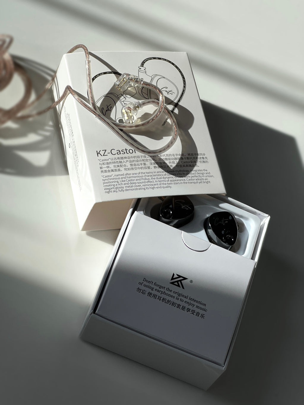 AURICULARES KZ CASTOR BASS IN EAR GAMER SIN MIC