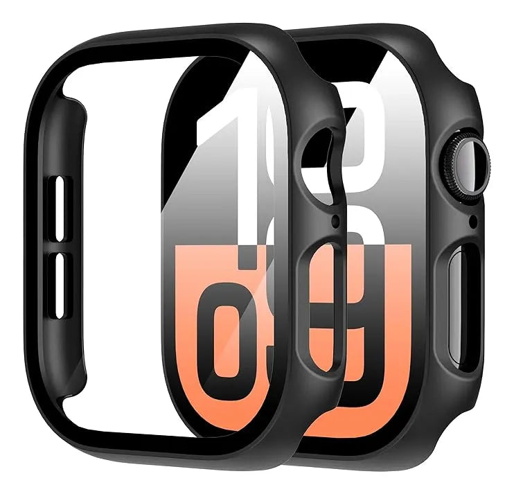 Funda Protectora con Vidrio Templado para Apple Watch 42mm - Antigolpe Transparente